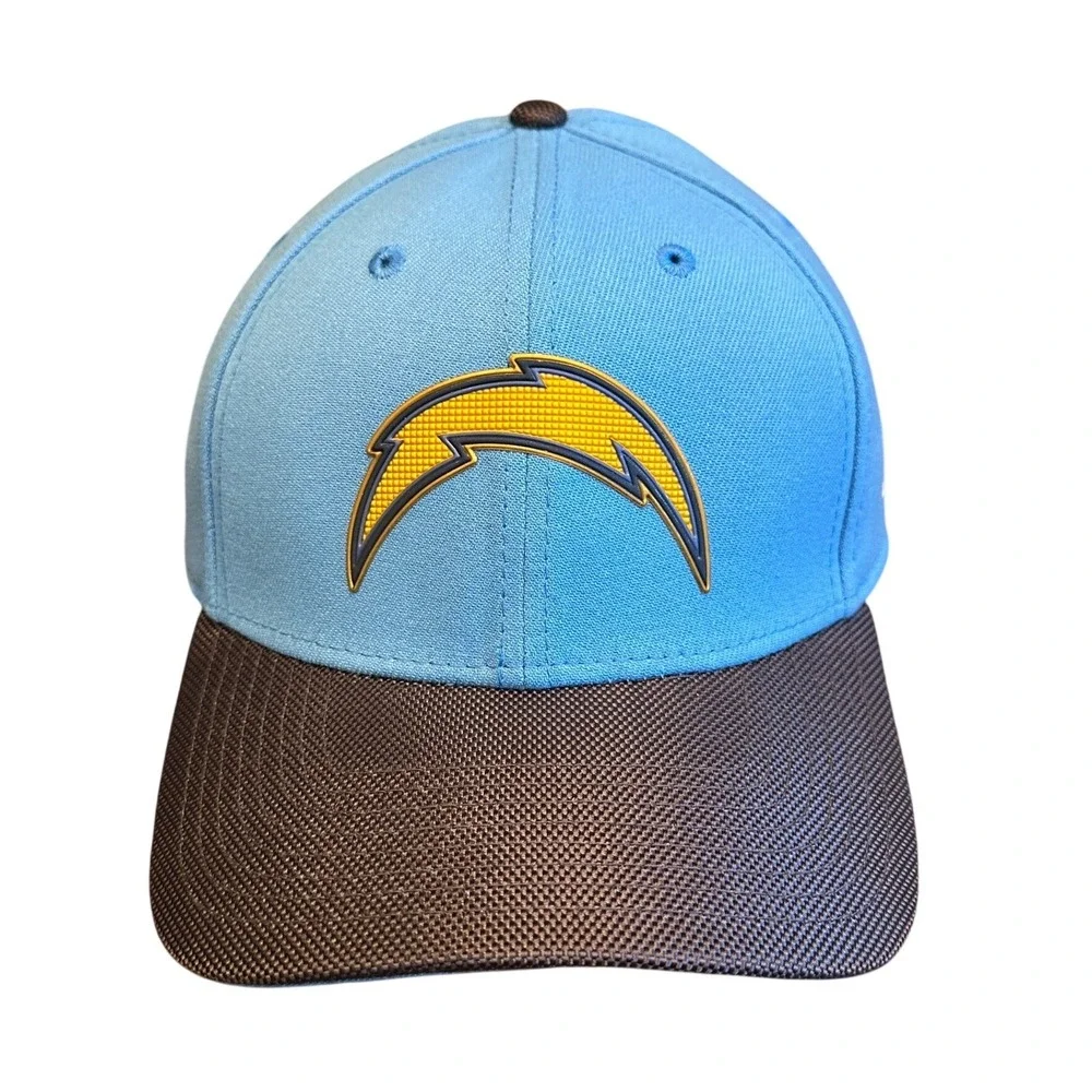 Los Angeles Chargers New Era 39THIRTY Flex‎ Hat Light Blue Charcoal Medium/Large